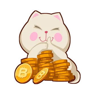 😍 cat, money, bitcoin, crypto, currency, wealth, success telegram sticker