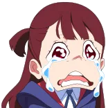 😭 anime, crying, sad, tears, girl, emotional telegram sticker