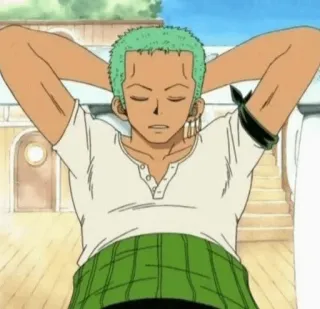 🪐 Zoro One Piece Аниме, Ван Пис, Зоро, Ророноа Зоро, Пираты Соломенной Шляпы, Манга telegram sticker