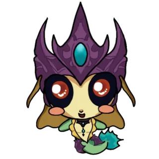 😳 adesivo, cartone animato, personaggio, fantasy telegram sticker