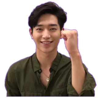✊️ uomo, persona, sorriso, felice, casual, coreano whatsapp sticker
