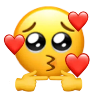 ✨ 이모지, 하트, 귀여운, 수줍음, 키스 telegram sticker