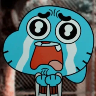 🥺 Gumball The Amazing World of Gumball Kartun, Menangis, Sedih, Animasi, Kucing telegram sticker
