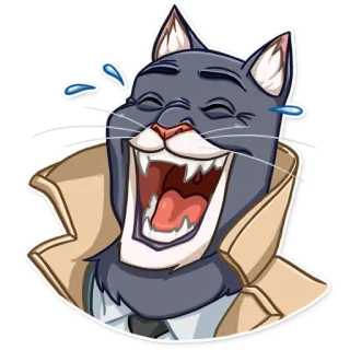 😂 Katze, lachend, Cartoon, Tier, lustig, Meme telegram sticker