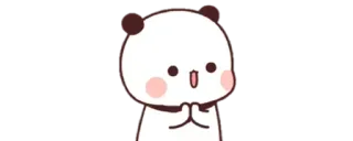 👏 süß, Panda, kawaii, Tier, Aufkleber telegram sticker