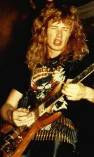 🎸 Dave Mustaine musicista, chitarra, metal, rock, musica telegram sticker