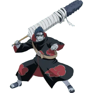 🥵 Kisame Hoshigaki Naruto อนิเมะ, มังงะ, คิซาเมะ, แสงอุษา, ดาบ whatsapp sticker