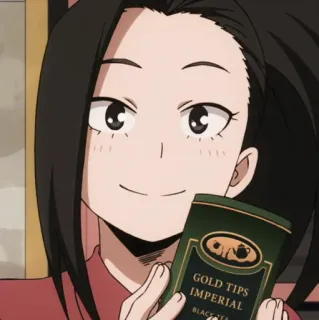 yaoyorozu Momo telegram stickers