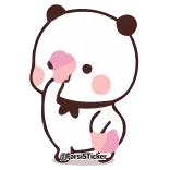 🕺 @FirstSticker fofo, panda, adesivo, kawaii, animal telegram sticker
