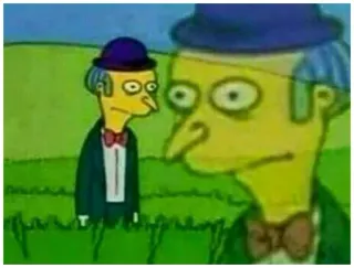 😳 Mr. Burns The Simpsons cartoon, mr burns, simpsons, funny, meme telegram sticker