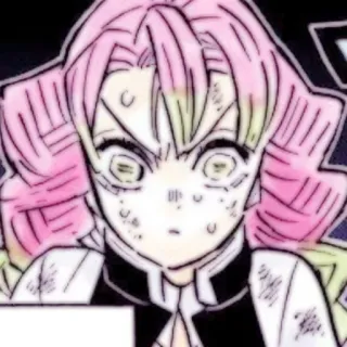 😡 Mitsuri Kanroji Demon Slayer Anime, Personaggio, Demon Slayer, Mitsuri Kanroji whatsapp sticker