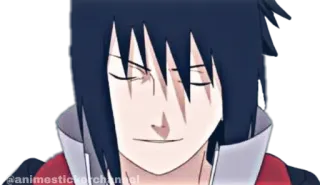 😌 Sasuke Naruto anime, manga, sasuke, naruto telegram sticker