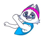 🕺 Dessin animé, Animal, Fitness, Entraînement, Gym, Mignon, Personnage telegram sticker