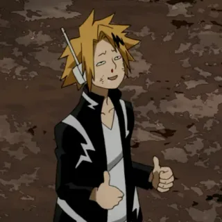 ⚡️ Denki Kaminari My Hero Academia Anime, My Hero Academia, Denki Kaminari, Pulgar arriba, Personaje, Personaje de anime whatsapp sticker