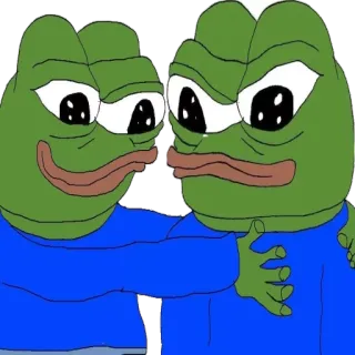 😁 Pepe the Frog ペペ, カエル, ミーム, ネットミーム, アニメ telegram sticker