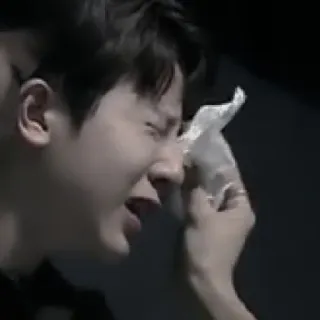 🐮 슬픈, 울음, 감정, 고통, 눈물, 불안 telegram sticker