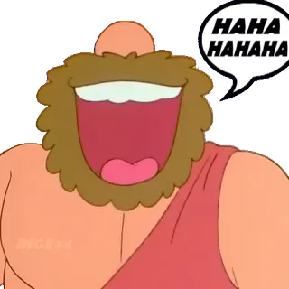 🤣 HAHAHAHA dibujo animado, riendo, jaja, divertido, personaje, pegatina telegram sticker
