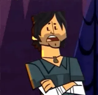 😒 Chris McLean Total Drama Мультфильм, Крис Маклин, Total Drama telegram sticker
