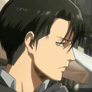 🖤 Levi Ackerman Attack on Titan Anime, Manga, Attack on Titan, Levi, Ackerman telegram sticker