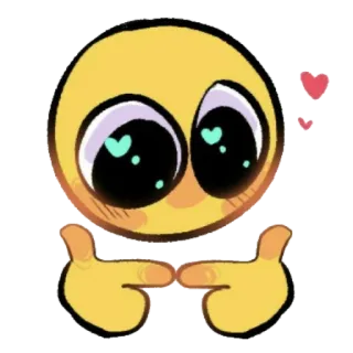 🥺 Emoji, Amor, Fofo, Tímido, Corações telegram sticker