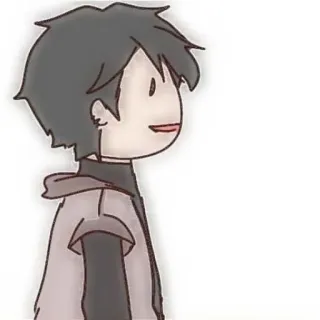 🐾 sticker, anime, cartoon, personage, illustratie whatsapp sticker