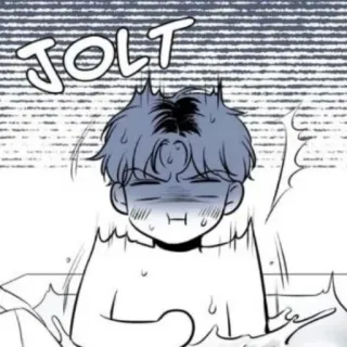 😳 JOLT การ์ตูน, อนิเมะ, การ์ตูนช่อง, น่ารัก, สีหน้า, ประหลาดใจ, ตกใจ whatsapp sticker