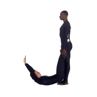 😓 lettre, alphabet, corps, forme, pose, personnes, art whatsapp sticker