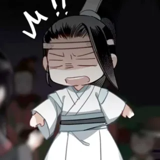 😨 M!! 动漫, Q版, 粉丝作品, 角色, 卡通, 生气 telegram sticker