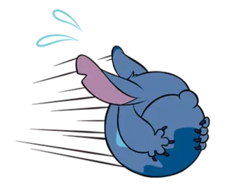 😶 Stitch Lilo & Stitch Cartone animato, Alieno, Carino, Blu, Disney telegram sticker