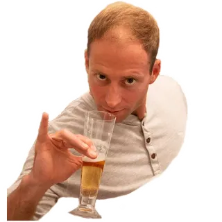👌 homme, bière, boisson, alcool, personne, verre telegram sticker