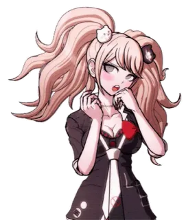 ☺️ Junko Enoshima Danganronpa Anime, Dziewczyna, Postać, Junko Enoshima, Danganronpa telegram sticker