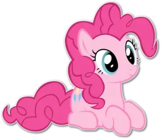 😐 Pinkie Pie My Little Pony Pony, Rosa, Cartoon, Süß, Freundschaft telegram sticker