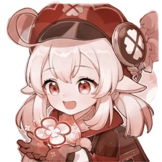 🤩 Klee Genshin Impact Anime, Video game, Klee, Genshin Impact, Karakter, Lucu telegram sticker