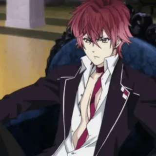 🥀 Ayato Sakamaki Diabolik Lovers Anime, Vampiro, capelli rossi, personaggio, Diabolik Lovers telegram sticker