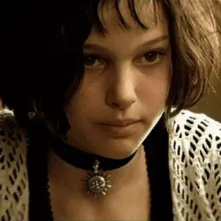🎗 Mathilda Lando Léon: The Professional Mathilda, Natalie Portman, O Profissional, filme, personagem whatsapp sticker