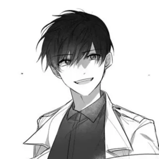 😏 Anime, Manga, Charakter, Porträt, Illustration whatsapp sticker