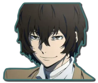 😏 Osamu Dazai Bungou Stray Dogs Anime, Bungou Stray Dogs, Osamu Dazai, Dazai, Postać, Manga telegram sticker