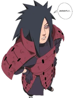 🙄 Madara Uchiha Naruto Unsightly. anime, manga, uchiha, madara, villain telegram sticker