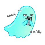 🤨 КЛАЦ Geist, Tippen, Cartoon, Süß, Lustig telegram sticker