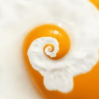 🍳 uovo, cibo, spirale, tuorlo, colazione, astratto whatsapp sticker