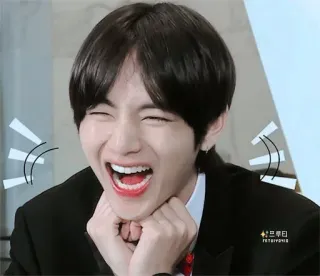 😂 rindo, feliz, sorriso, retrato, pessoa, kpop telegram sticker