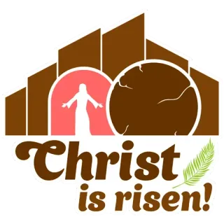 😎 Jesus Christ Christ is risen! Easter, Christianity, religion, Christ, risen, religious telegram sticker