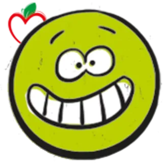 😬 senyum, wajah, kartun, emoji, bahagia, cengiran telegram sticker