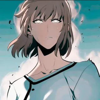 🧬 anime, character, manga, serious, portrait telegram sticker