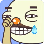 😂 cartoon, face, expression, funny, character, meme telegram sticker