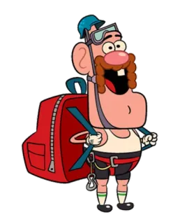 🌲 Uncle Grandpa cartoon, uncle grandpa, character telegram sticker