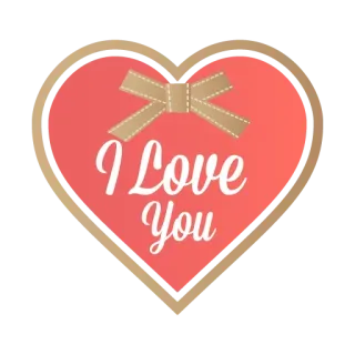 ❤️ I Love You amour, coeur, romantique, salutation whatsapp sticker