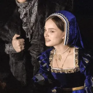🌿 natalie portman, drame historique, costume, tudor, reine, portrait, femme telegram sticker