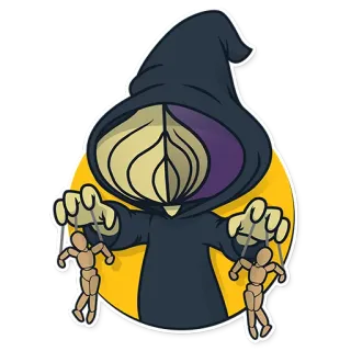 🦊 grim reaper, puppet master, death, horror, manipulation telegram sticker