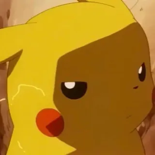 😾 Pikachu Pikachu, Pokémon, Anime, Cartoni animati, Giallo, Carino telegram sticker
